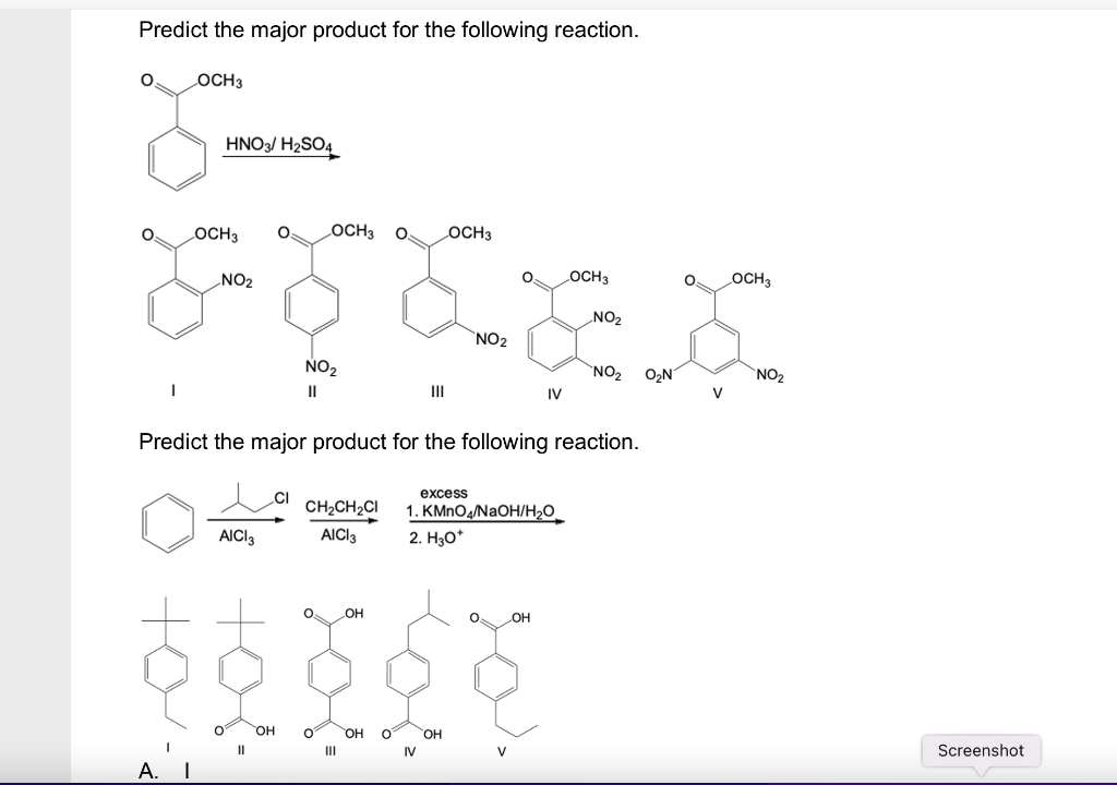 Solved Predict the major product for the following reaction. | Chegg.com