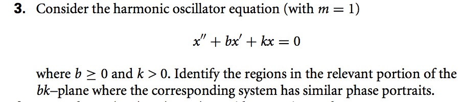 Solved 3. Consider the harmonic oscillator equation (with m= | Chegg.com