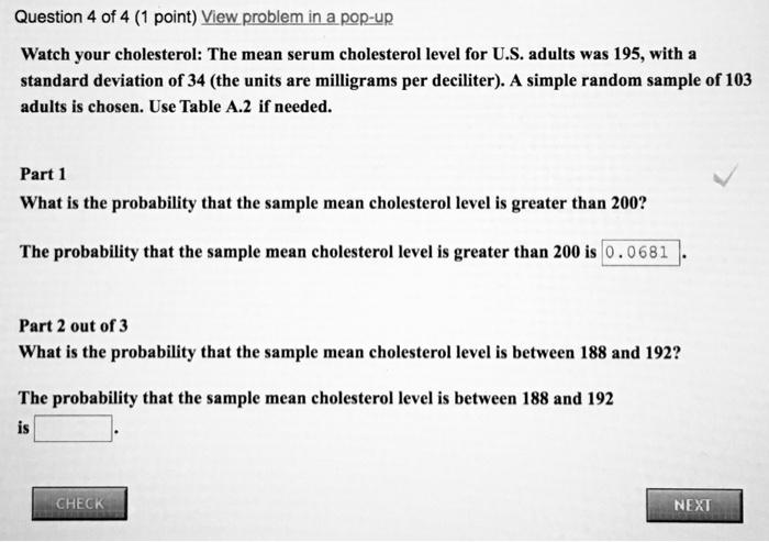Solved Question 4 of 4 (1 point) View problem in a pop-up | Chegg.com
