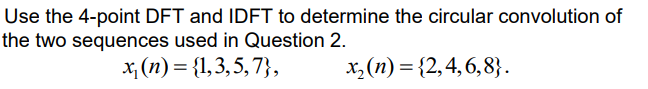 Solved Using the time domain formula, determine the circular | Chegg.com