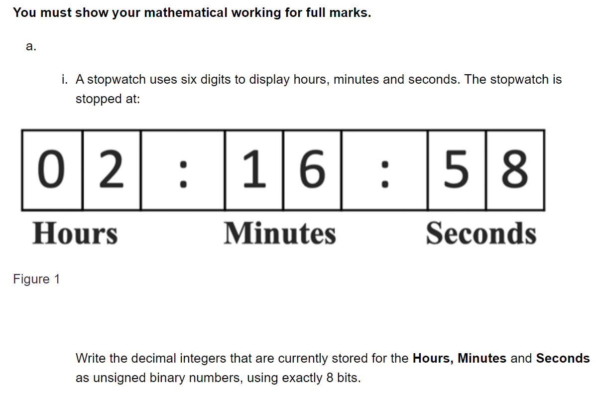 You must show your mathematical working for full  Chegg.com