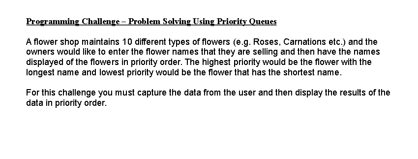 Solved Programming Challenge - Problem Solving Using | Chegg.com