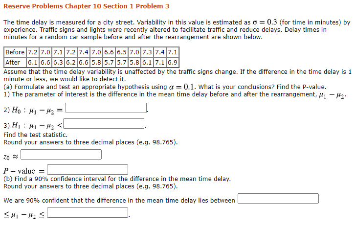 Solved Reserve Problems Chapter 10 Section 1 Problem 3 The | Chegg.com