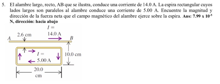 Solved The long, straight wire, AB illustrated, conducts a | Chegg.com