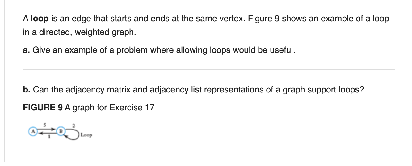 Solved A loop is an edge that starts and ends at the same | Chegg.com