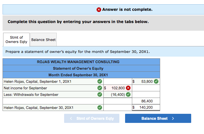 Solved At the beginning of September, Helen Rojas started | Chegg.com