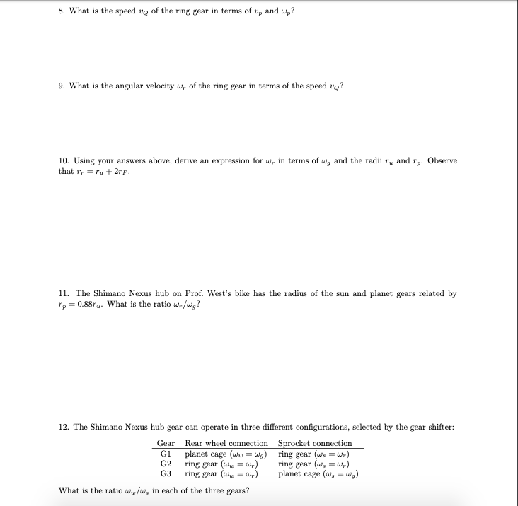 shimano nexus sprocket sizes