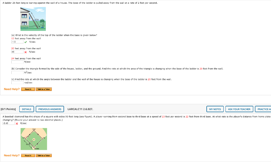 Solved A ladder 25 feet long is leaning against the wall of | Chegg.com