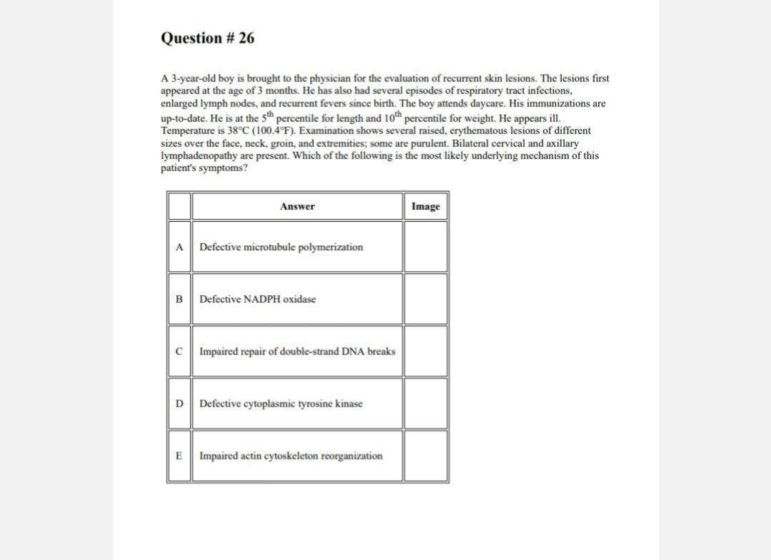 Solved Question # 26 A 3-year-old boy is brought to the | Chegg.com