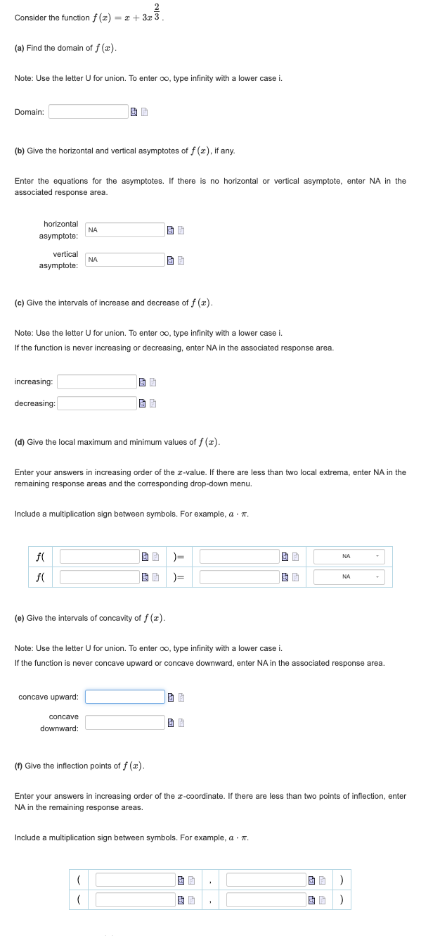 Solved Consider the function f(x)=x+3x32. (a) Find the | Chegg.com