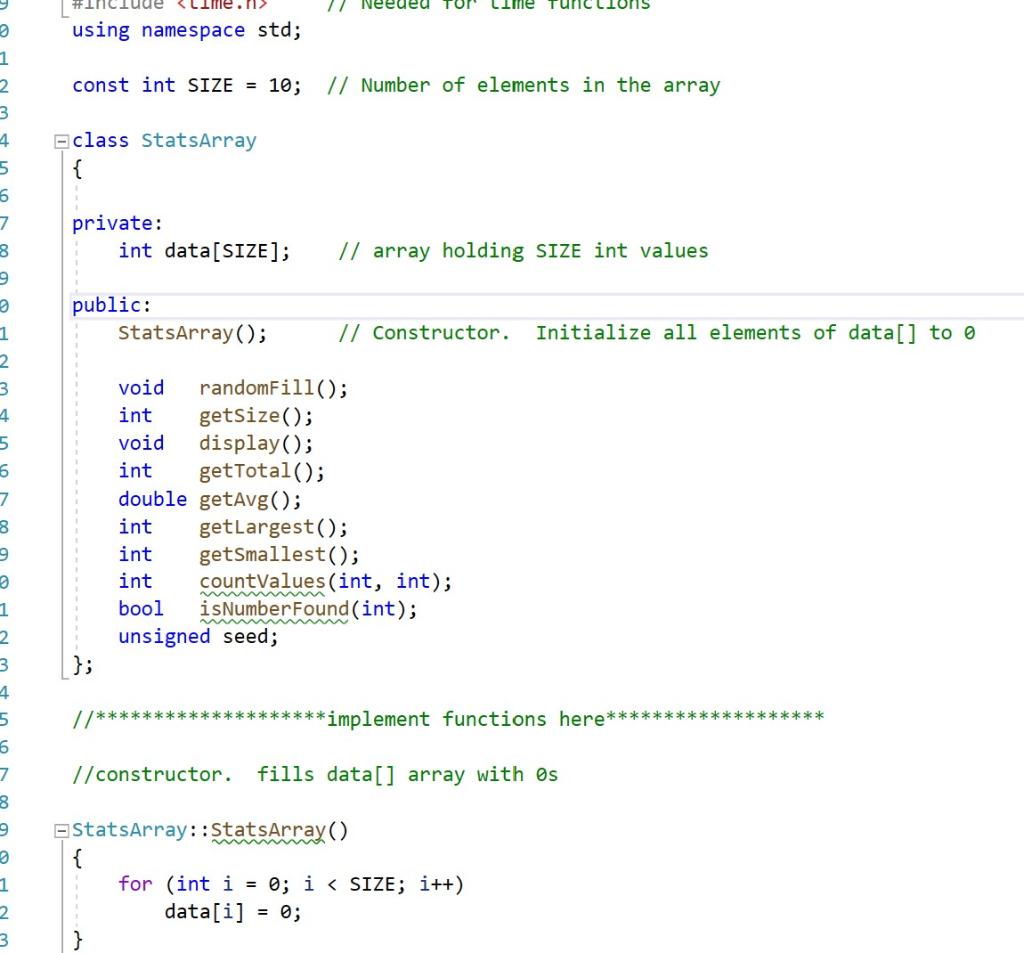 Solved C++ Programming. I have all the code done except the | Chegg.com