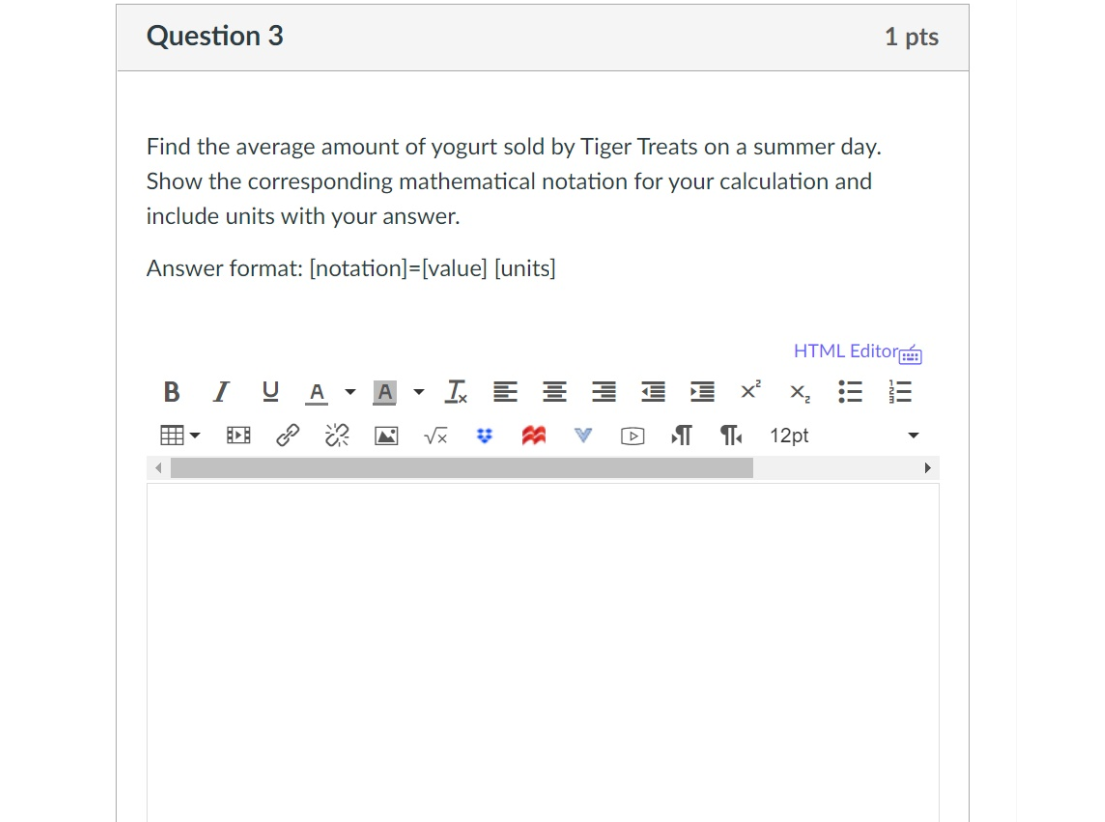 Solved Let x represent the amount of frozen yogurt (in | Chegg.com