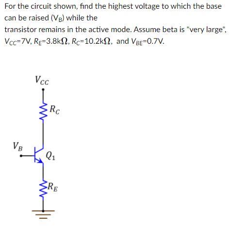 Solved Find The Value Of B For The Transistor In The Circuit | Chegg.com