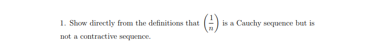 Solved 1. Show directly from the definitions that ( - ) is a | Chegg.com