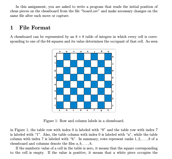 visualize a chess board with chess pieces placed in their proper initial  position in your activity notebook 