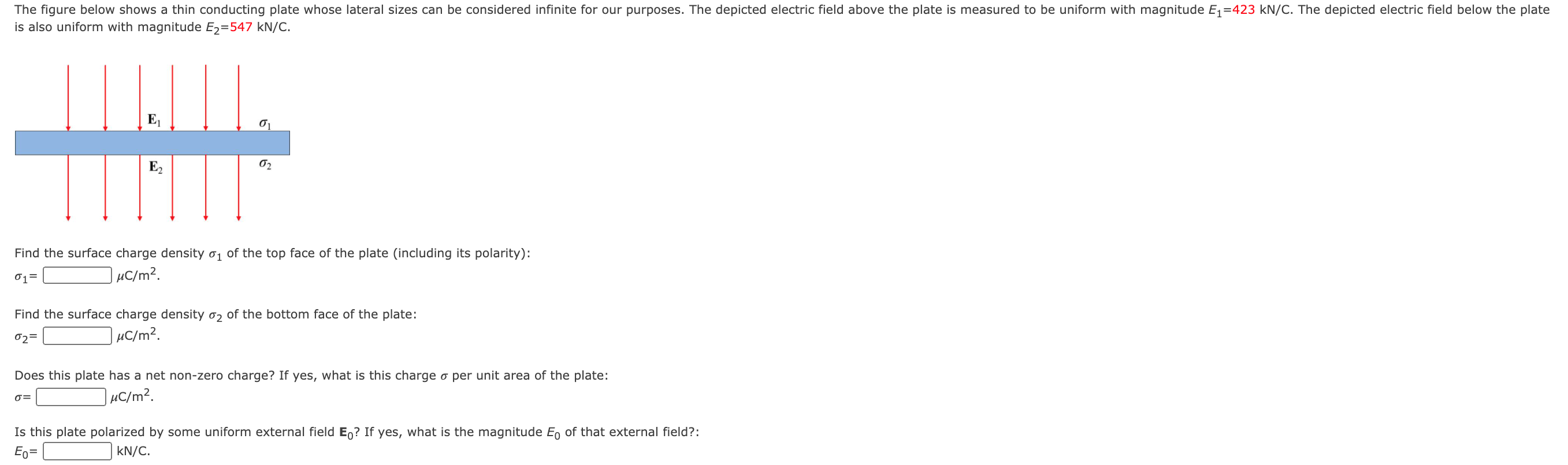 Solved The figure below shows a thin conducting plate whose | Chegg.com