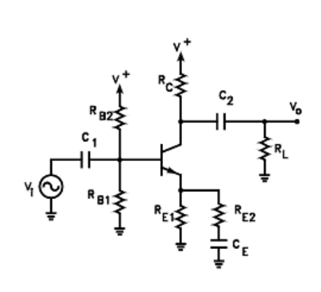 Solved Shown below is a single stage common emitter | Chegg.com