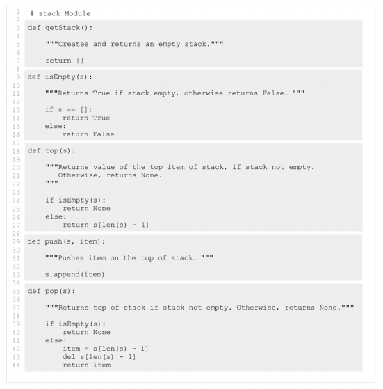 Solved M2. Stack Module: Ability to “Peek