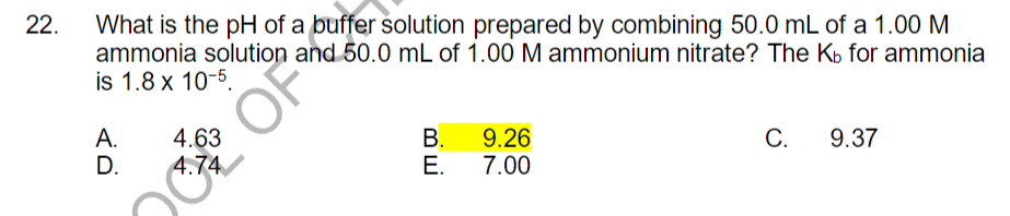 Solved What Is The PH Of A Buffer Solution Prepared By | Chegg.com ...