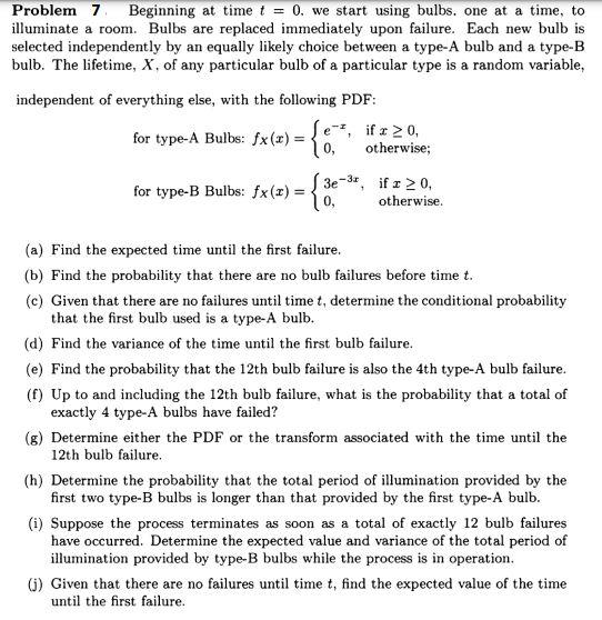 Solved Problem 7 Beginning At Time T = 0. We Start Using | Chegg.com