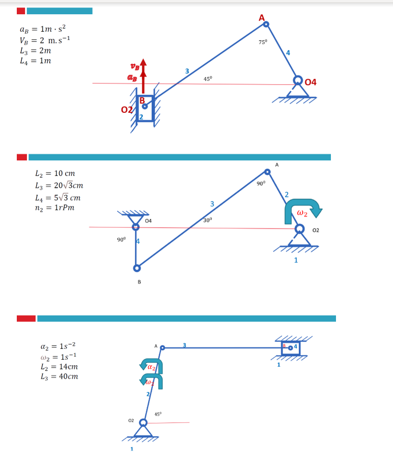 Solved Acceleration Analysis (find the angular acceleration | Chegg.com