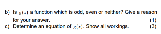Solved Figure 1 below is the graph of some function g(x). | Chegg.com