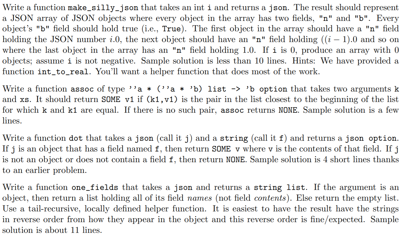 Solved Using SML, please explain how I would go about | Chegg.com