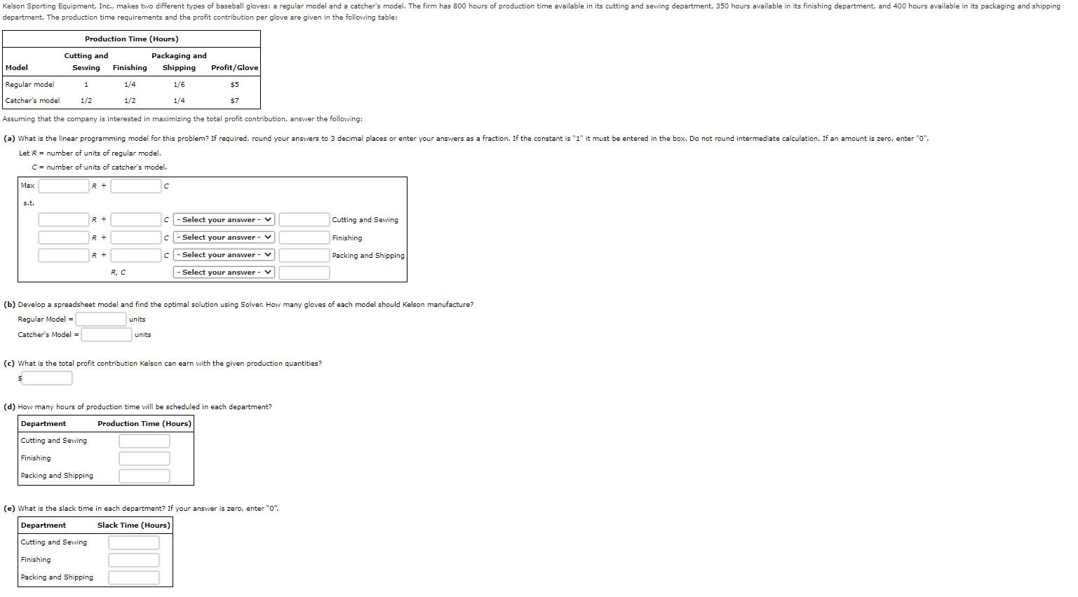 Solved (b) Develop A Spreadsheet Model And Find The Optimal | Chegg.com