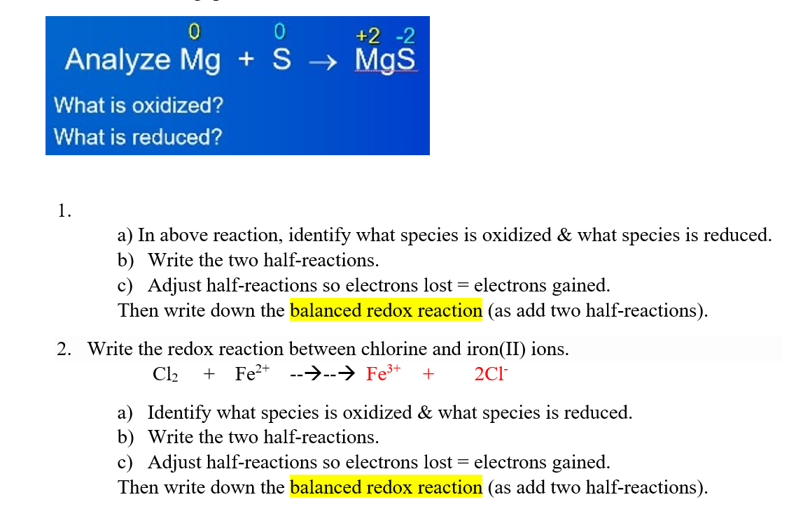 Solved 0 +2 -2 Analyze Mg + S → Mgs What is oxidized? What | Chegg.com