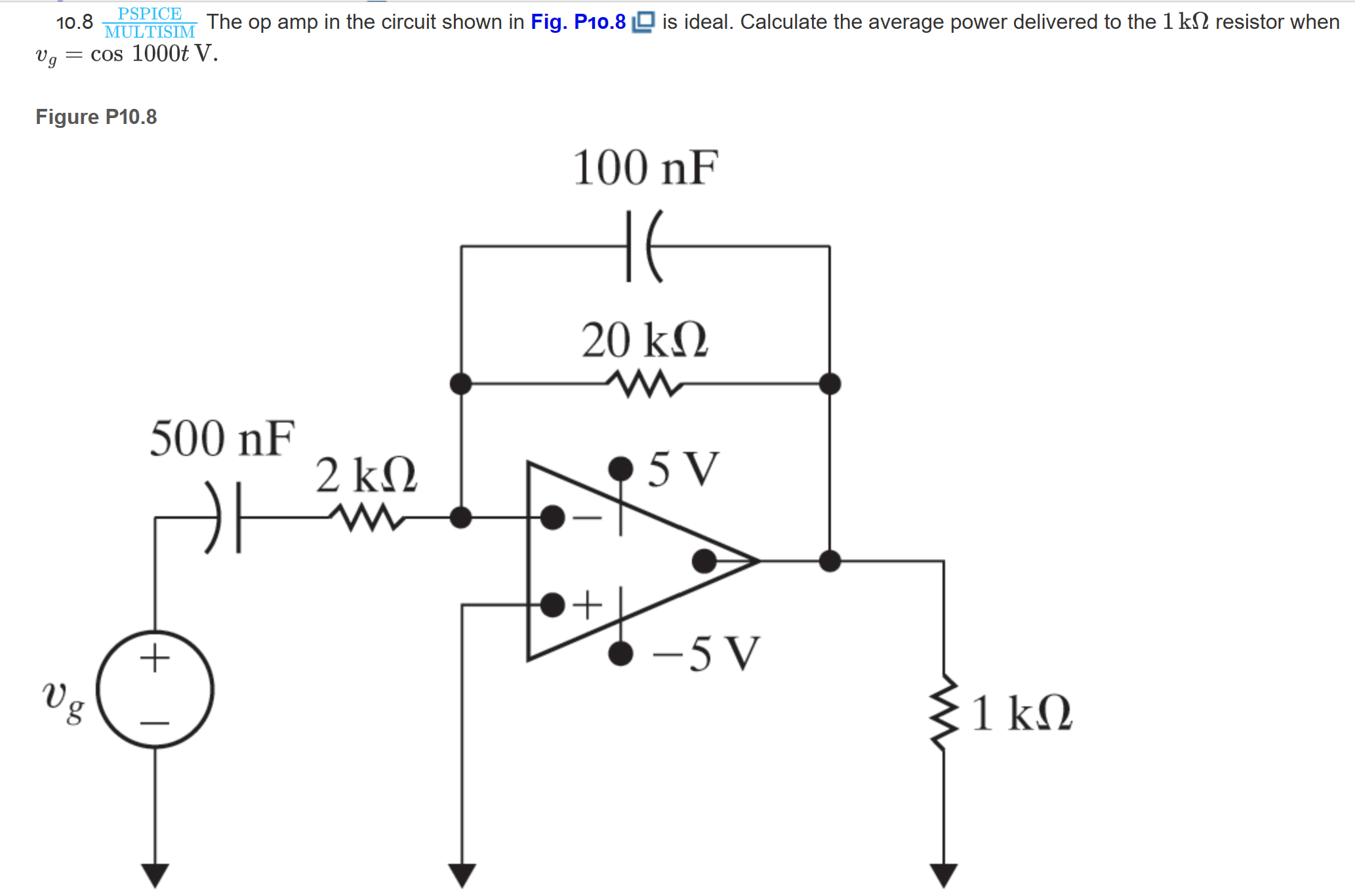 solved-10-8-multisim-pspice-the-op-amp-in-the-circuit-chegg