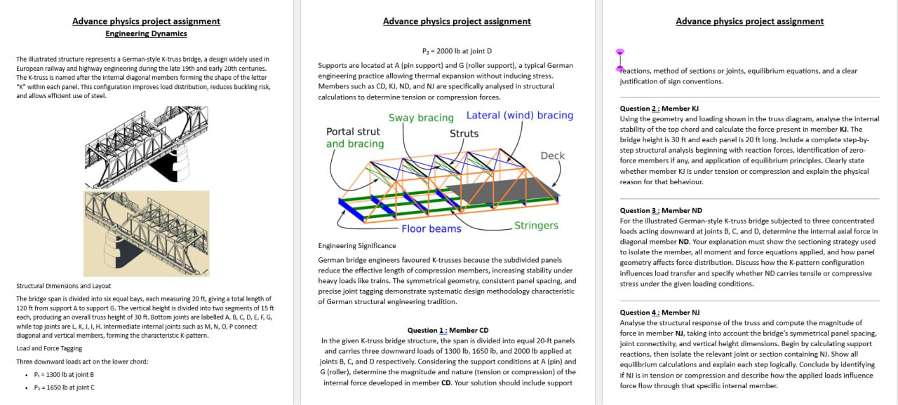 Construction Examples Physics Solved Advance physics project assignmentEngineering | Chegg.com