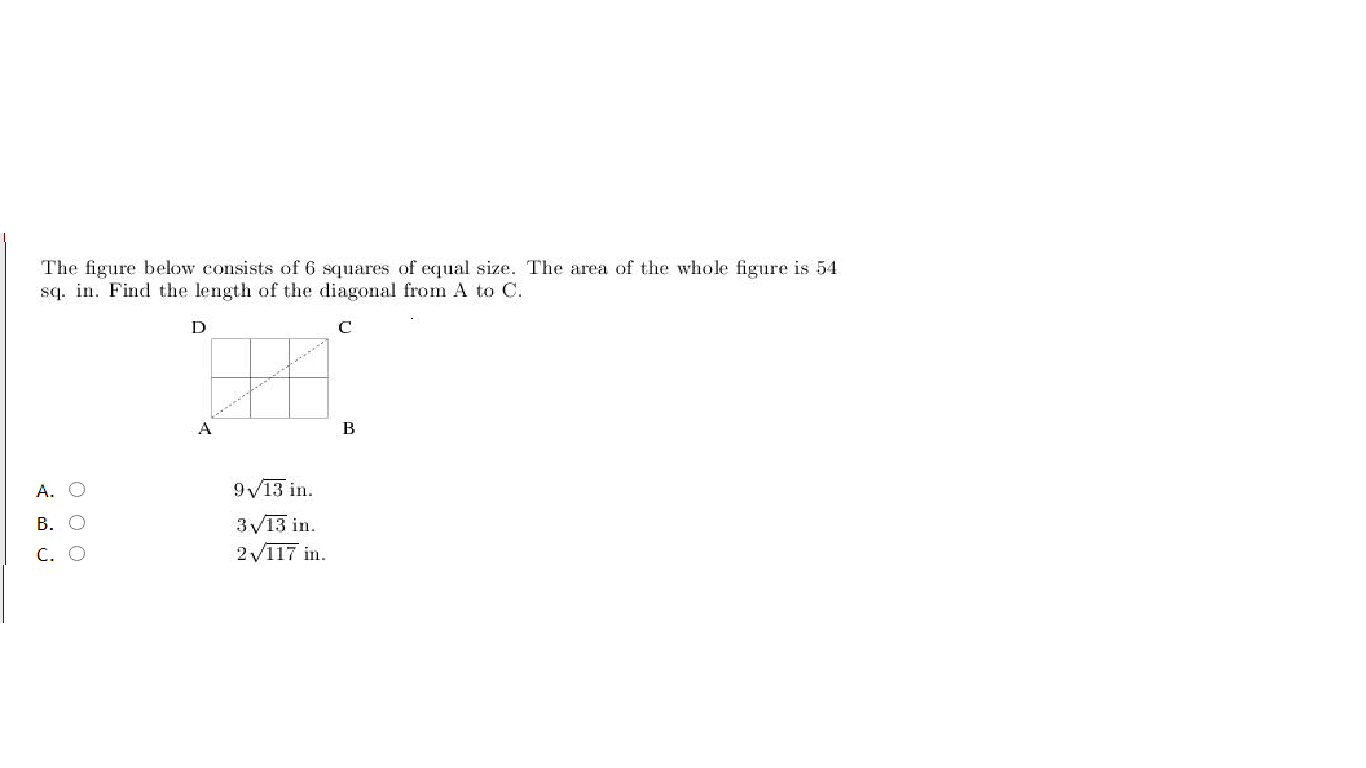 Solved The figure below consists of 6 squares of equal size. | Chegg.com