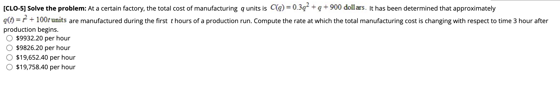 Solved [CLO-5] Solve the problem: At a certain factory, the | Chegg.com