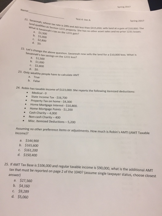 Solved Savannah Whose Tax Rate Is 28 And AGI Less Than Chegg