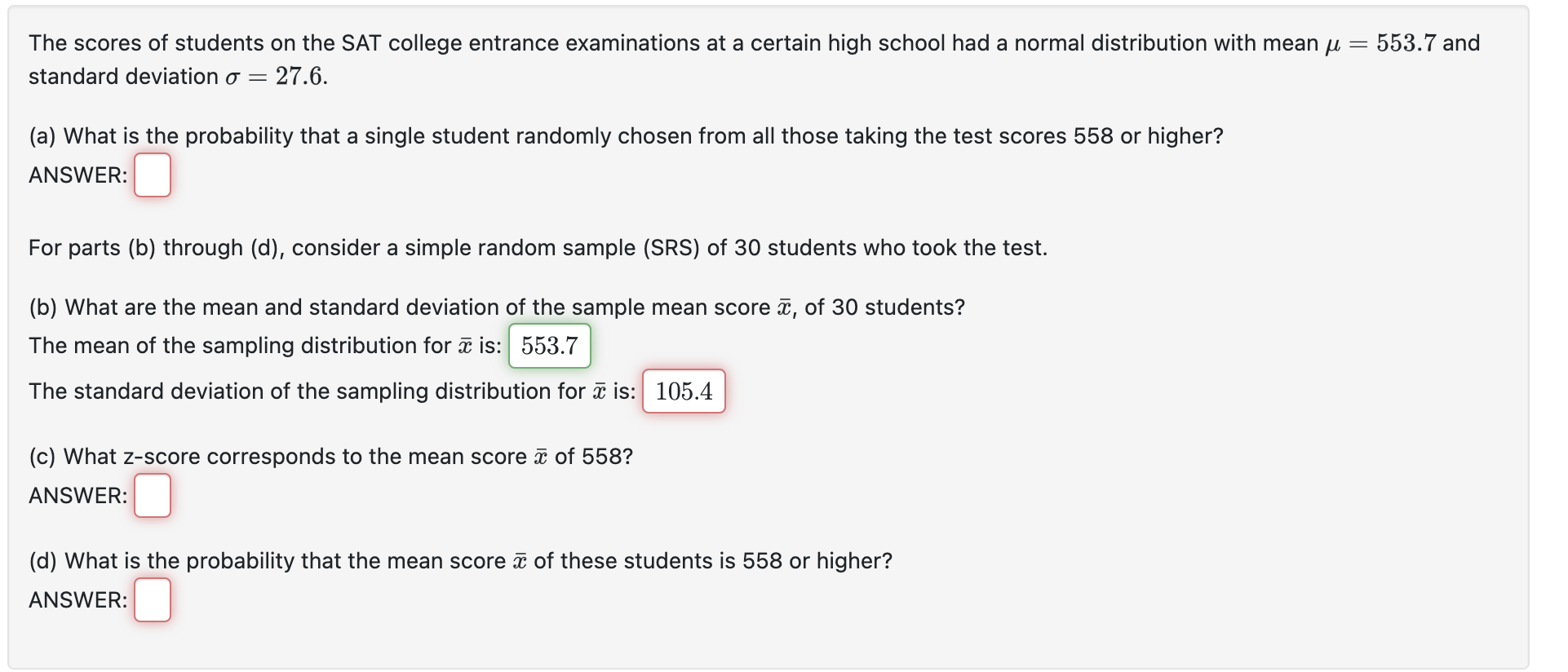 solved-the-scores-of-students-on-the-sat-college-entrance-chegg