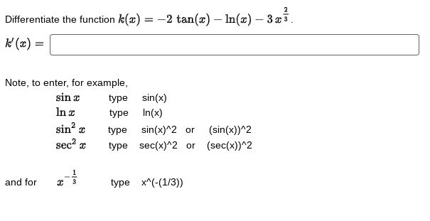 Solved Differentiate The Function