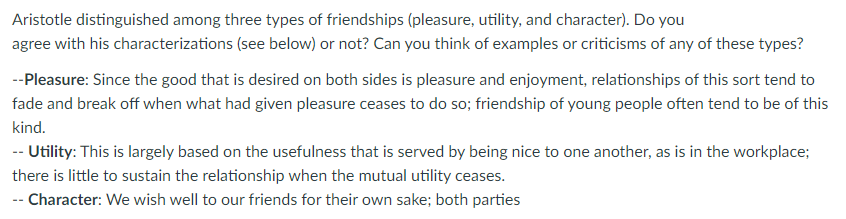 Solved Aristotle distinguished among three types of | Chegg.com