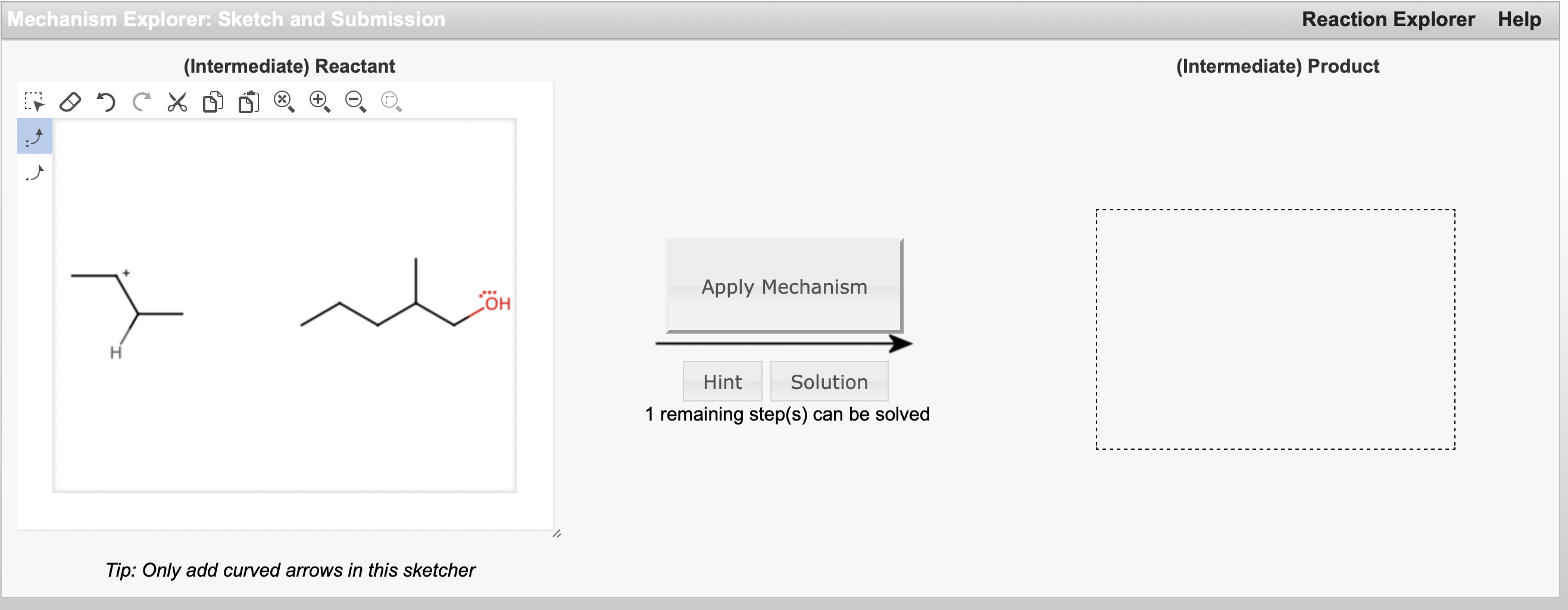 solved-mechanism-explorer-sketch-and-submission-reaction-chegg