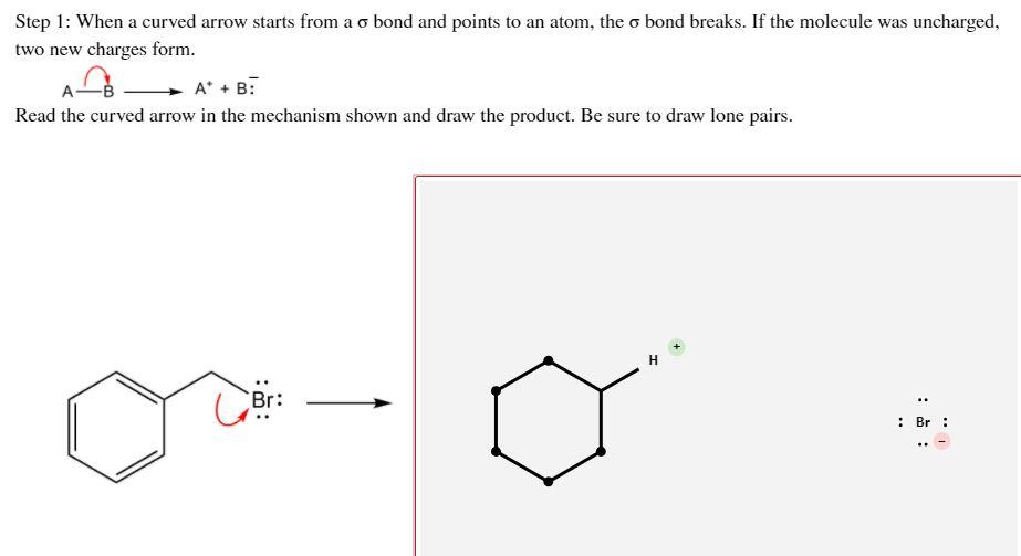 Solved Step 1: When a curved arrow starts from a o bond and Chegg com
