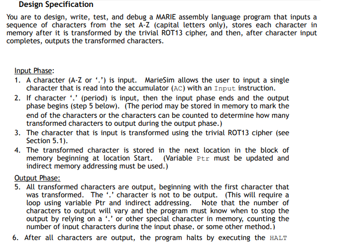 coding: transcripts example – design workbench... Design Specification You are to design, write, test, | Chegg.com