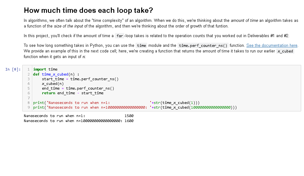 Solved how much time does each loop take in algorithms we chegg