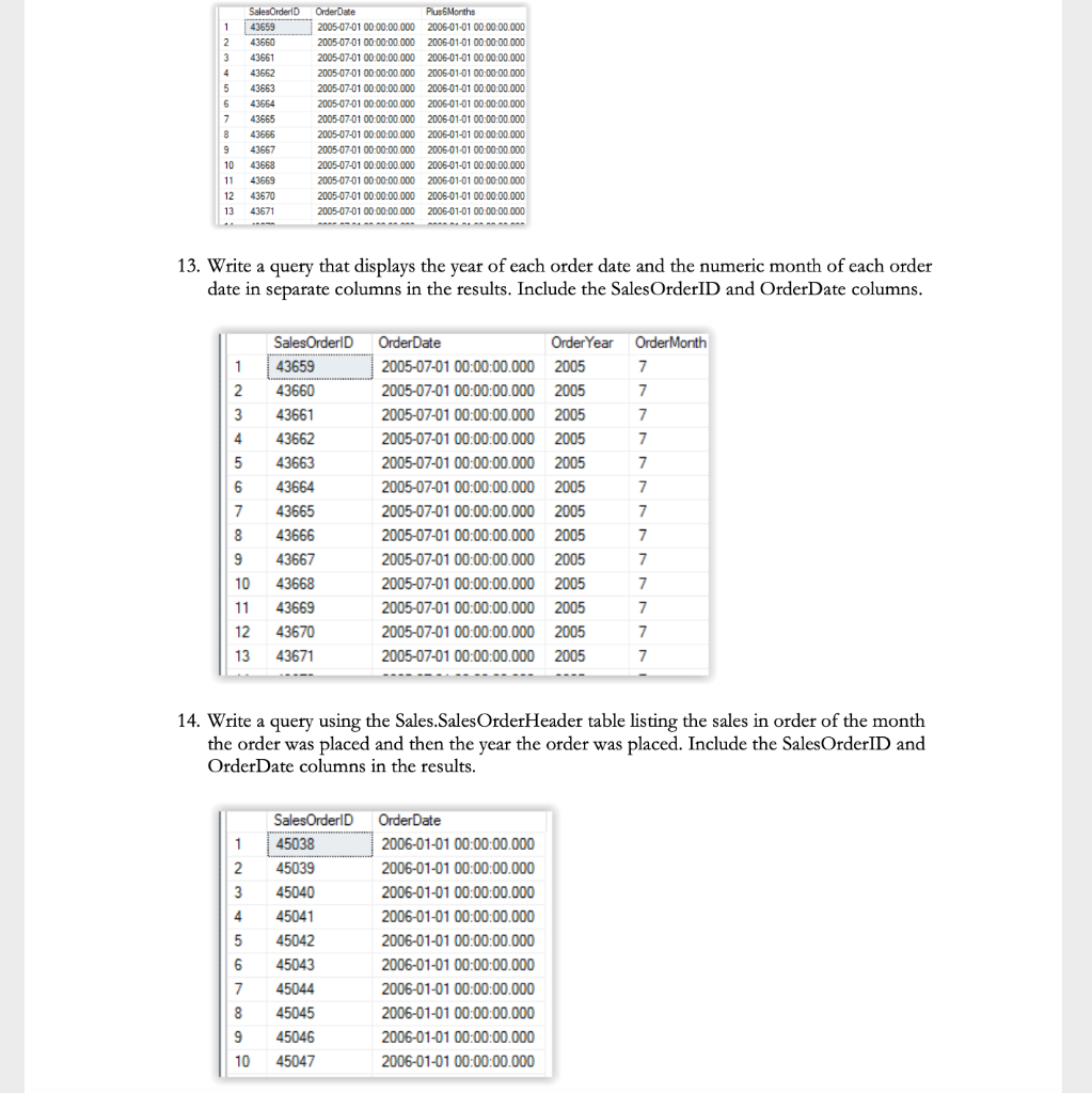 Solved Instructions: Using The AdventureWorks Database In | Chegg.com