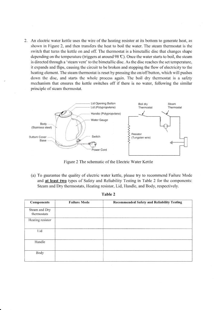 An Electric Water Kettle Uses The Wire Of The vlr.eng.br