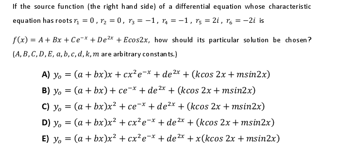 Solved If the source function (the right hand side) of a | Chegg.com