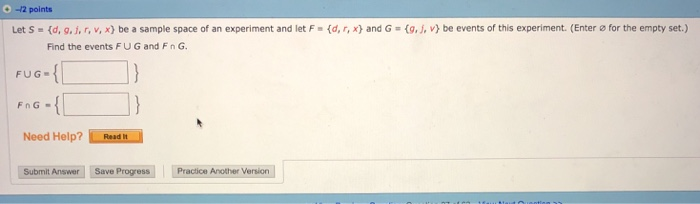 Solved O 2 Points Let S D G I R V X Be A Sample S Chegg Com