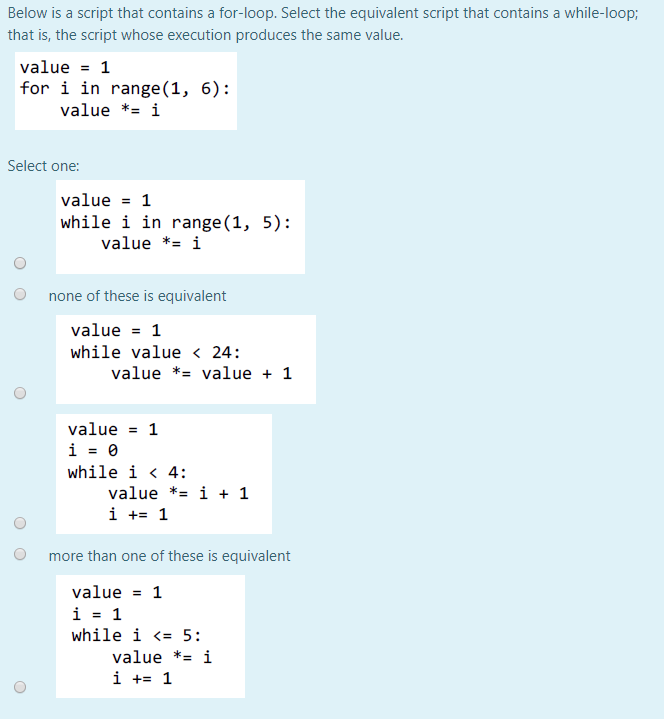 Solved Below is a script that contains a for-loop. Select | Chegg.com