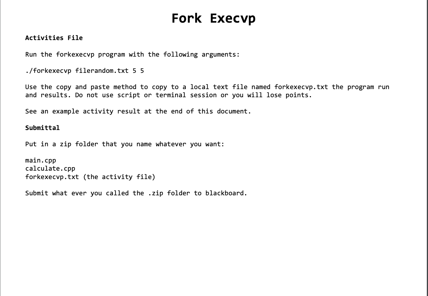 Solved This assignment requires designing forks to create