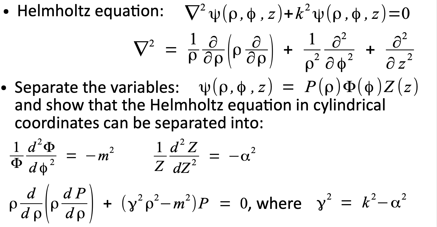 Solved Le 0 Oz Pdr Helmholtz Equation Vy 0 0 Z Chegg Com