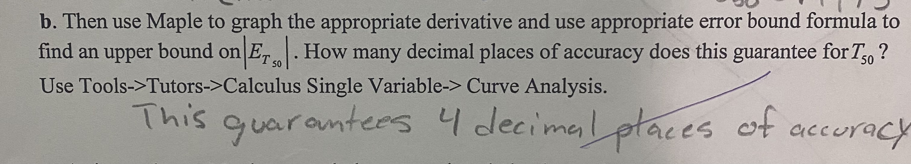 Solved c as in part b use maple to graph the appropriate chegg