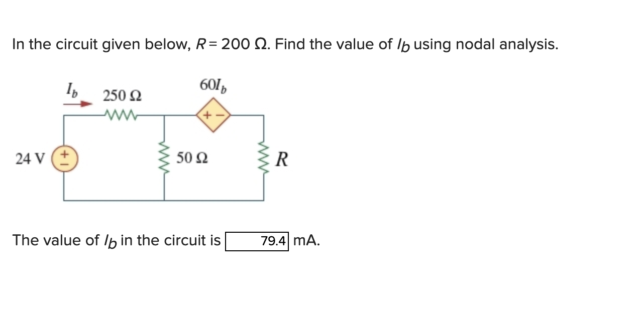Solved In the circuit given below, R= 200 12. Find the value | Chegg.com